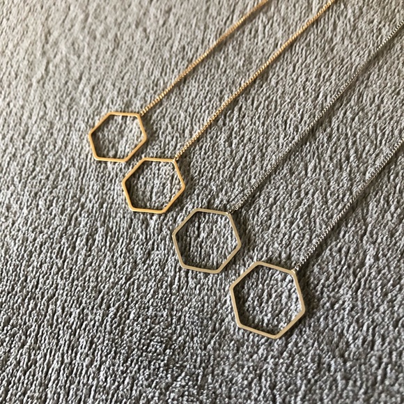 GEOMETRIC DROP EARRINGS - Picture 5 of 7